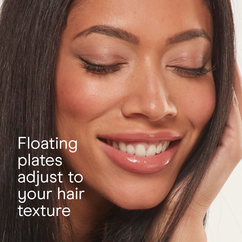 INFINITIPRO BY CONAIR styling hair in use, straightening larger sections faster