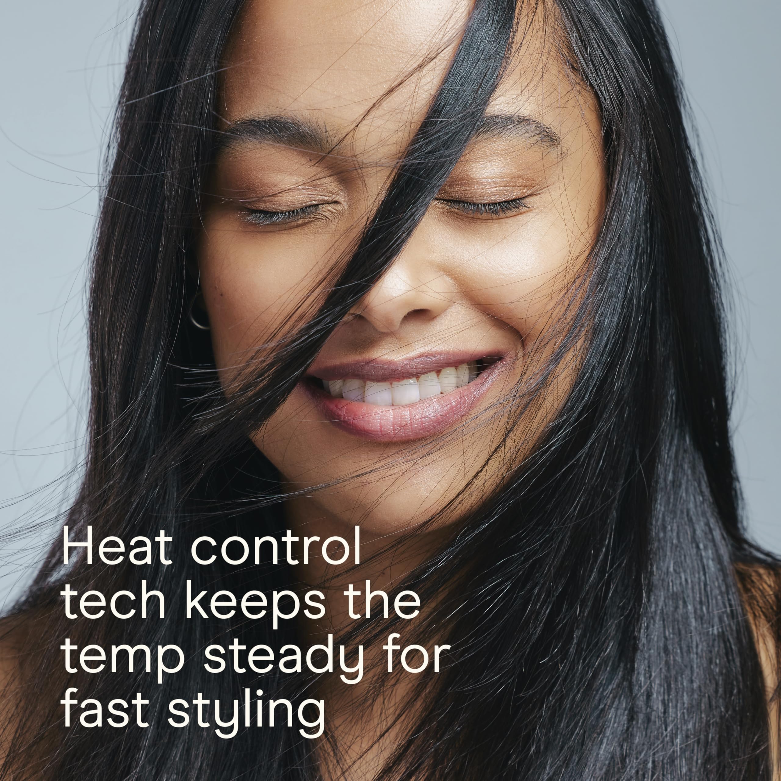 INFINITIPRO by Conair smoothing hair in use for faster straightening with fewer passes