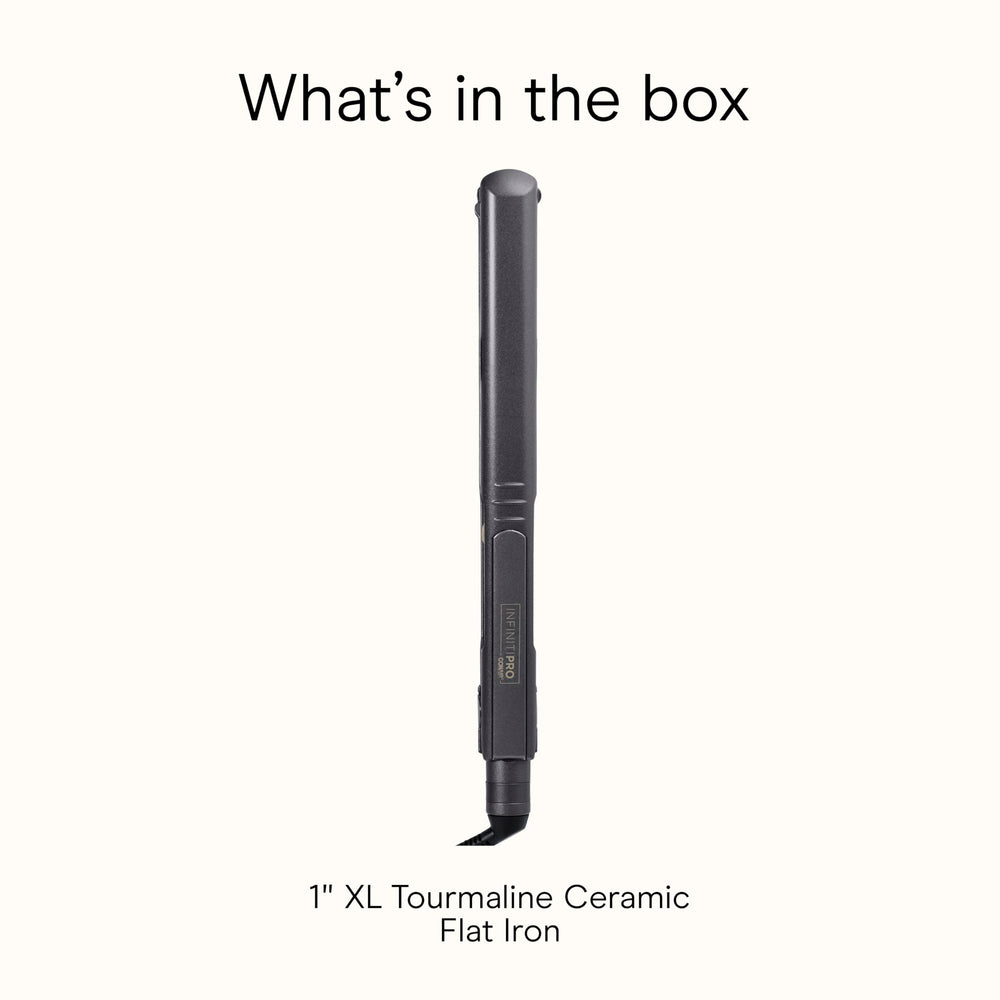INFINITIPRO BY CONAIR packaging label showing specifications and features for shoppers