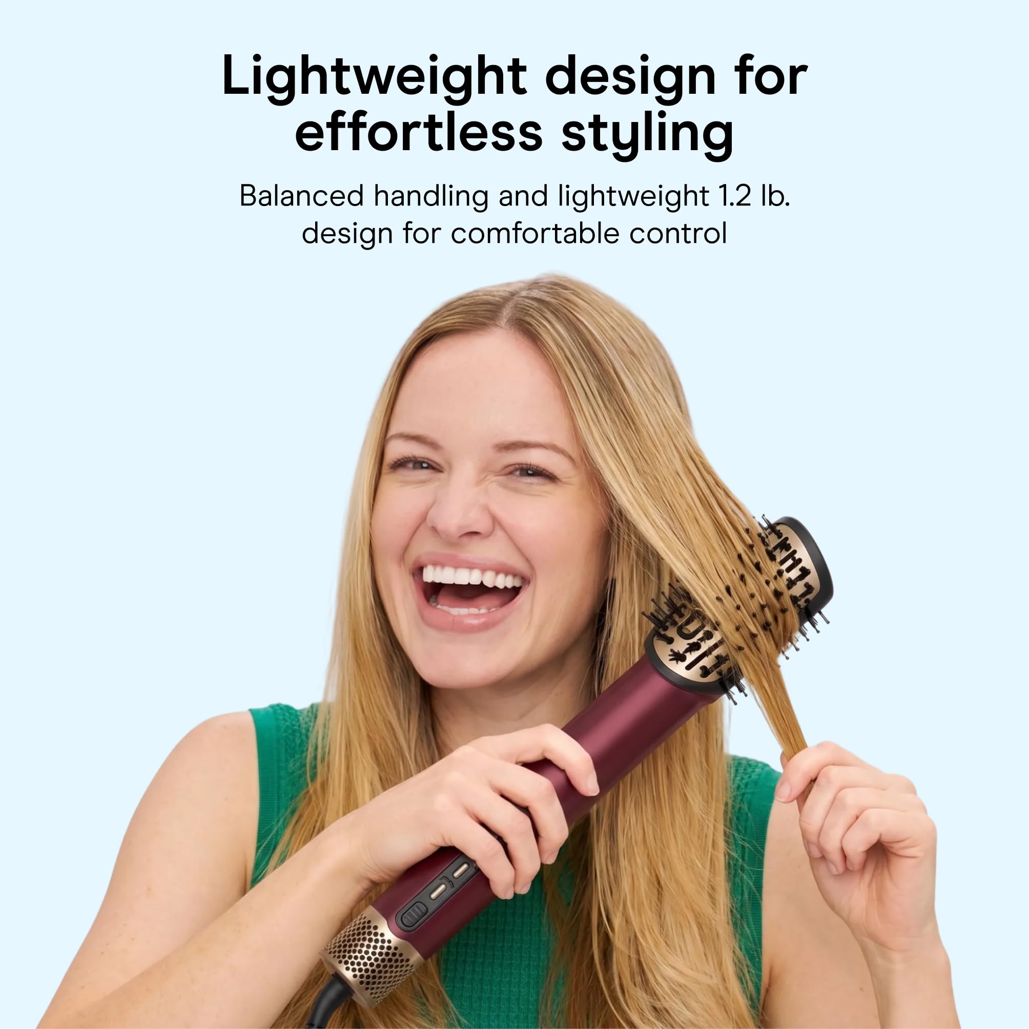 INFINITIPRO by Conair volumizing brush lifting roots for fuller blowouts