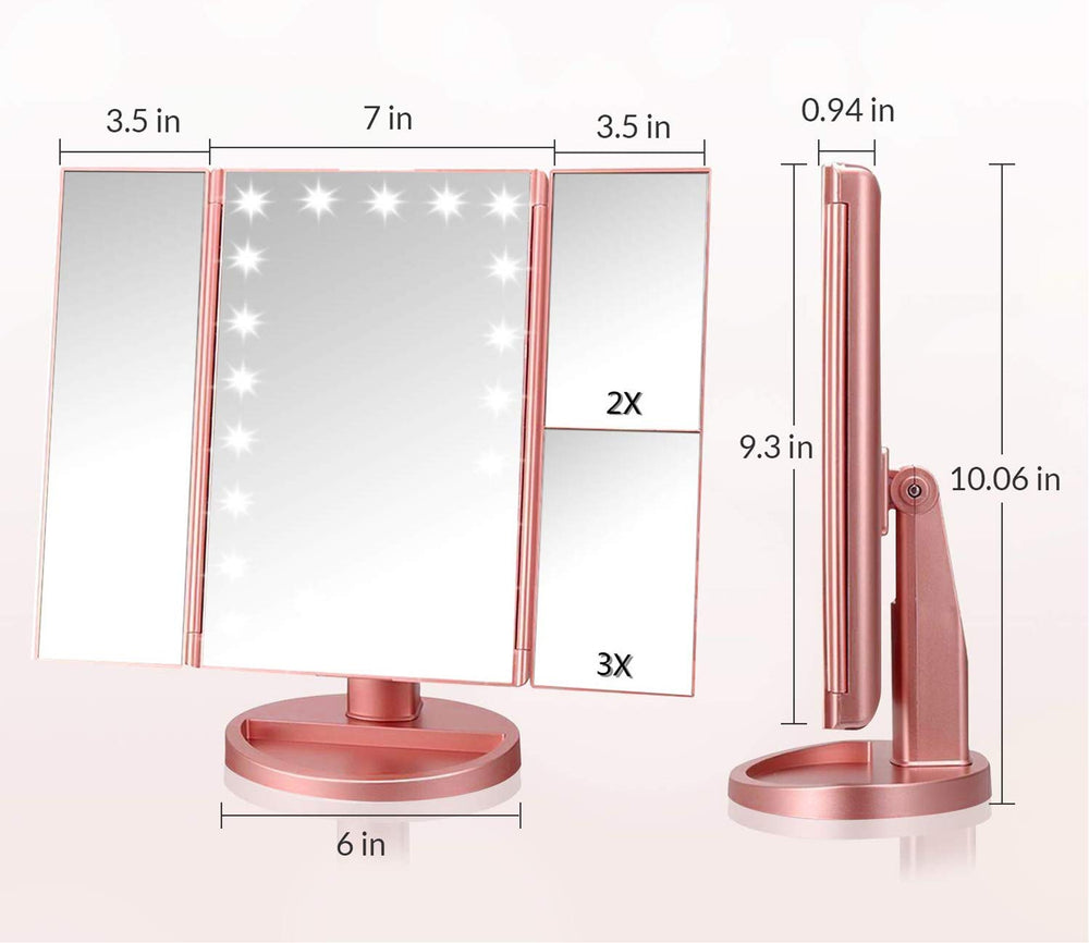 Infitrans 3x magnification panel close detail benefit clearer view for brows and eyeliner
