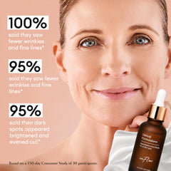Inflair serum on hand to show amount and non-greasy finish benefits