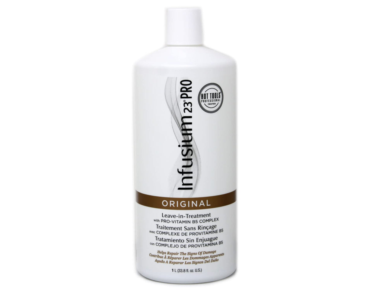 INFUSIUM 23 front bottle view showing label and size benefit of professional quantity