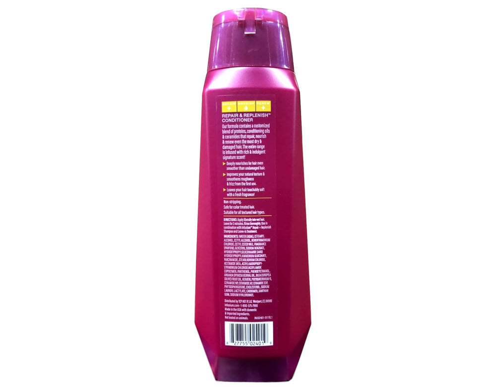 INFUSIUM 23 lifestyle bathroom shelf illustrating salon-quality routine