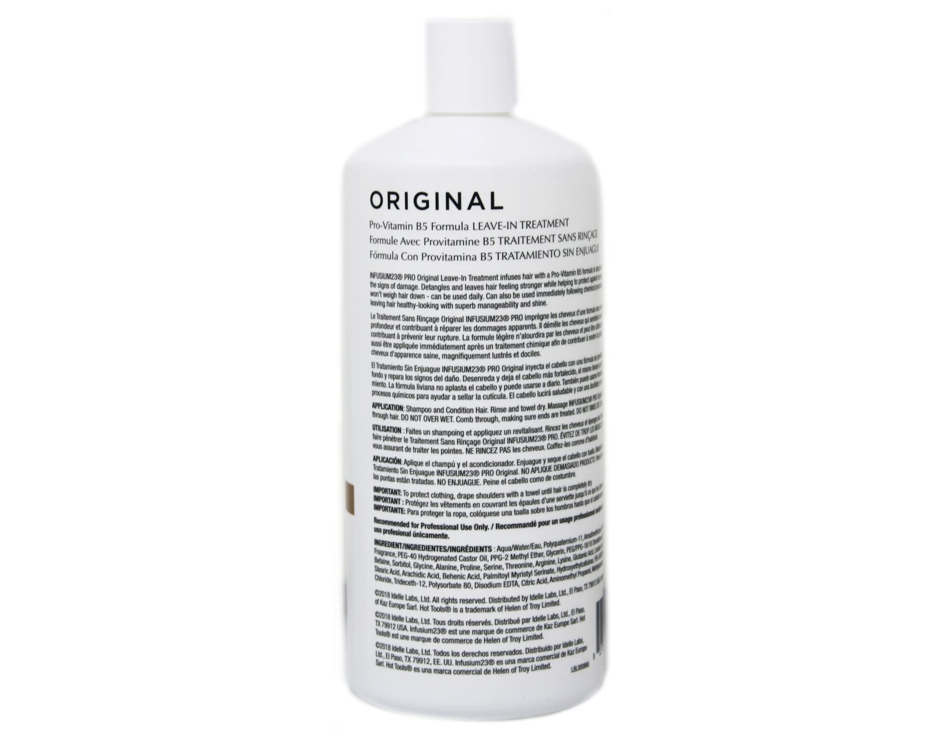 INFUSIUM 23 treatment poured on hand displaying lightweight texture and quick absorption