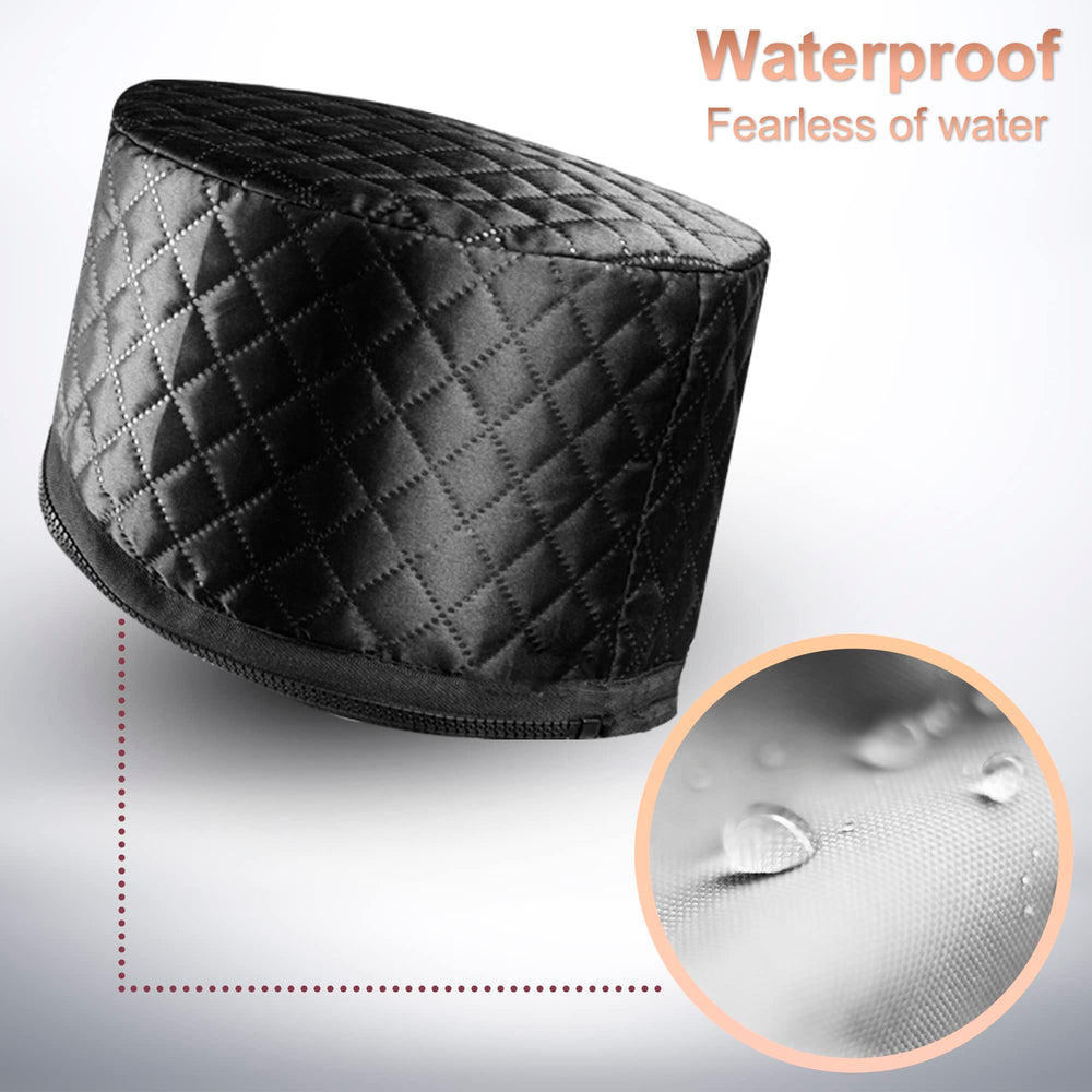 ingeware heat cap on model in use showing even heat distribution benefit