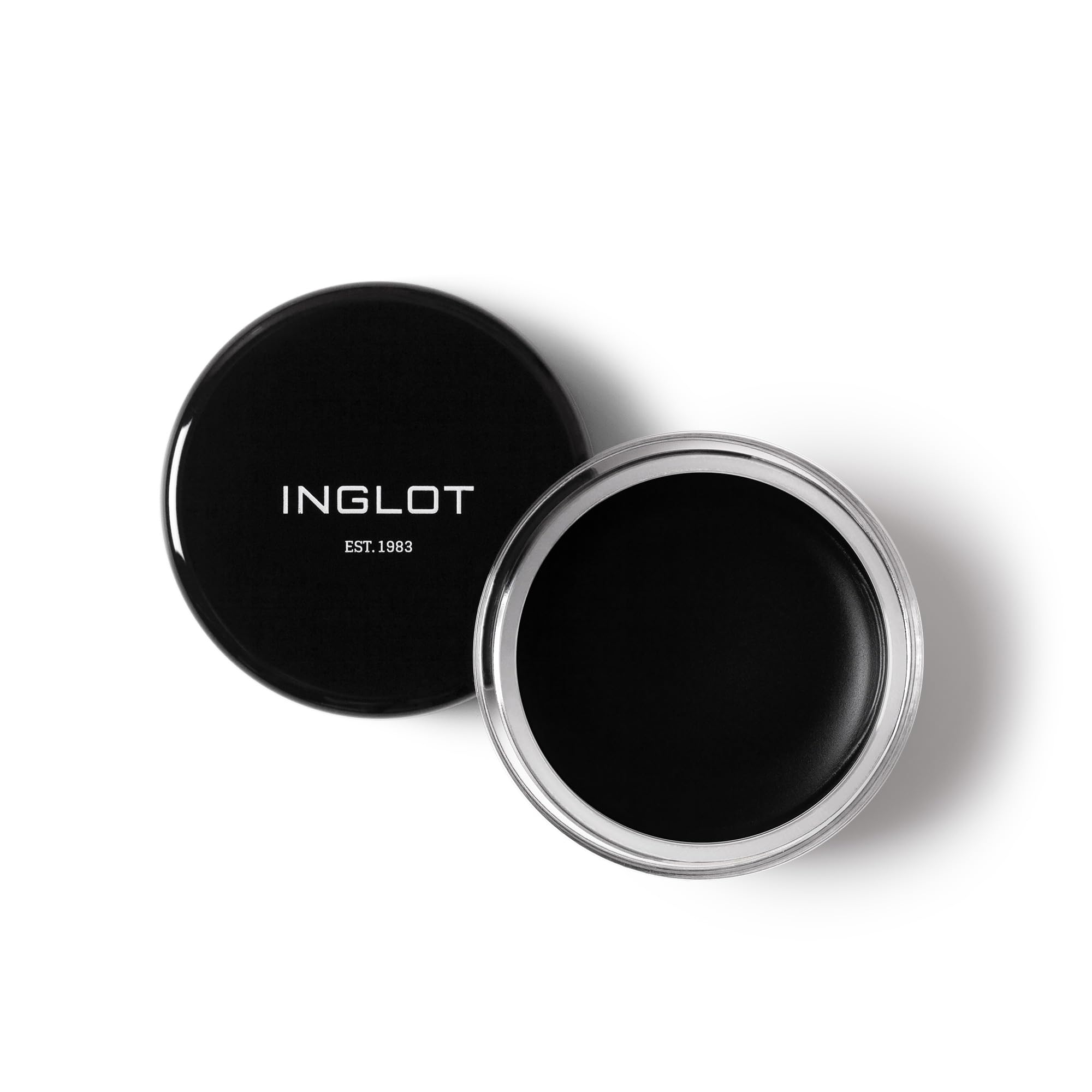 Inglot gel eyeliner tube front view shows compact travel-ready size benefit