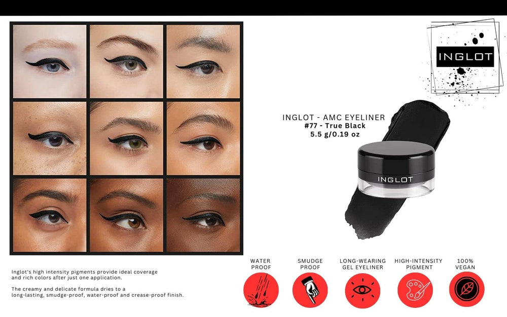 The Beauty Box inglot AMC gel 90 open showing smooth brown texture for soft definition
