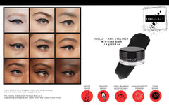 The Beauty Box inglot AMC gel 90 open showing smooth brown texture for soft definition