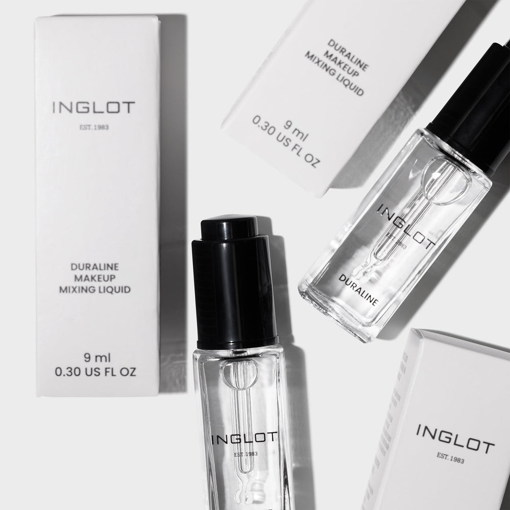 Inglot Duraline reviving dried brow pomade to creamy texture and extended use