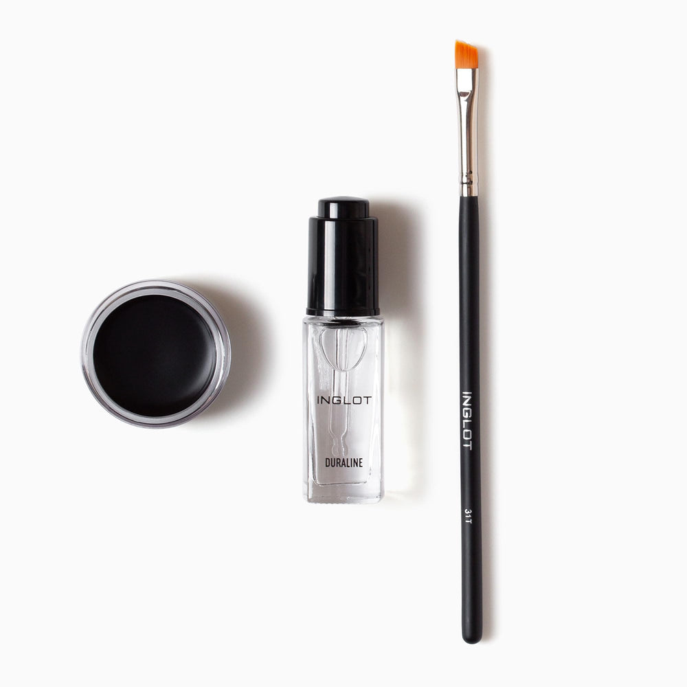 Inglot mascara wand closeup showing brush design for lift and defined lashes