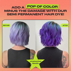 INH jar open showing creamy purple texture, benefit of conditioning pigment