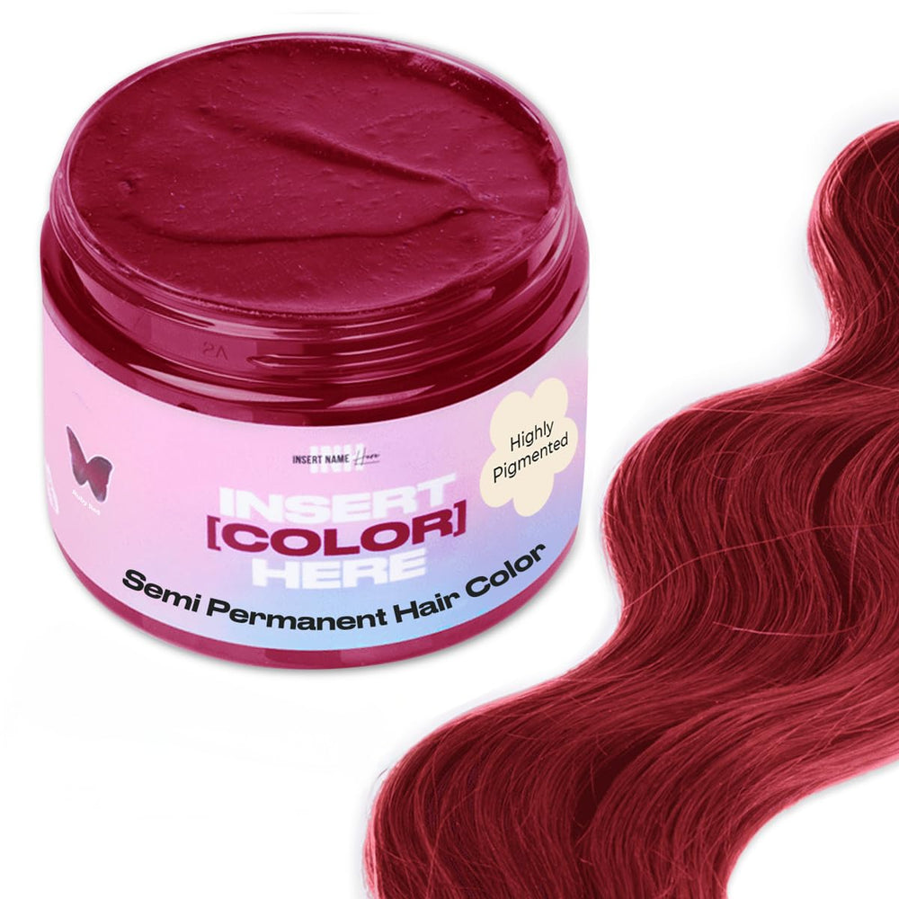 INH jar front view showing ruby red labeling and vibrant color benefit