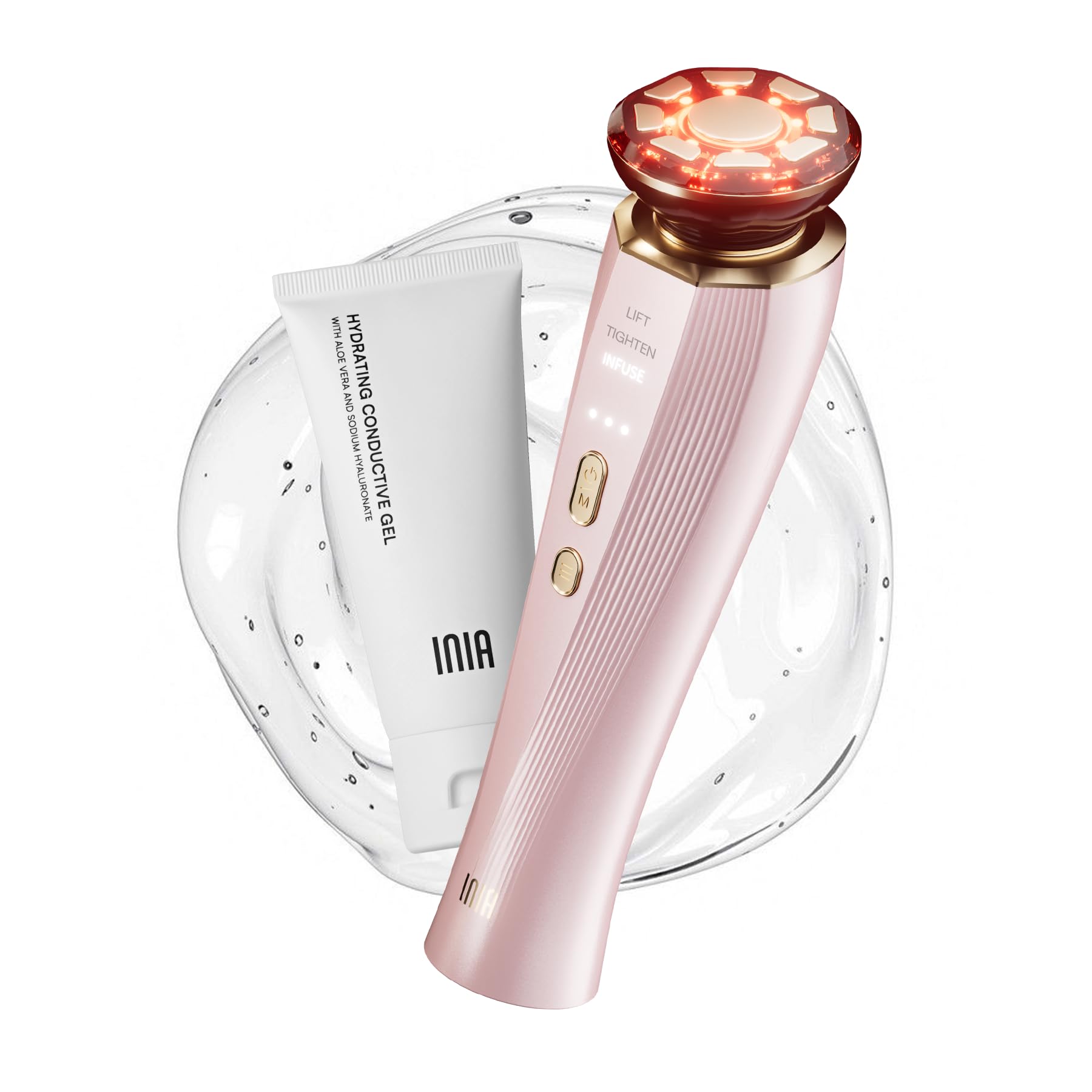 INIA FLARE front view showing pink device and controls for targeted treatments