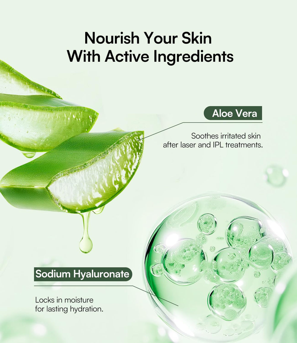 INIA gel texture swipe showing lightweight, non-greasy consistency benefit