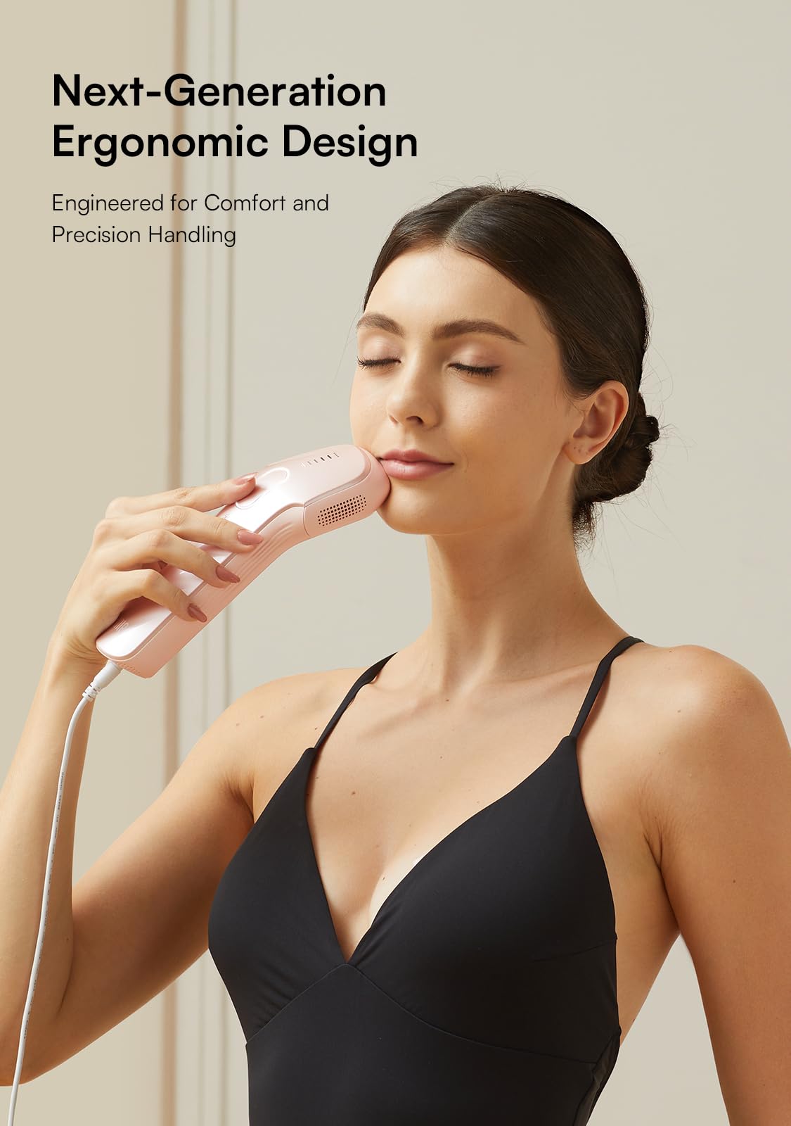 INIA HAUTE Pro in use on bikini area demonstrating targeted coarse hair removal