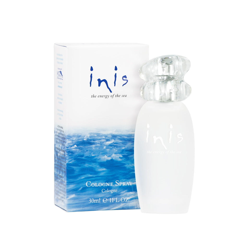 Inis the Energy of the Sea front bottle showing clean design and easy carry benefit