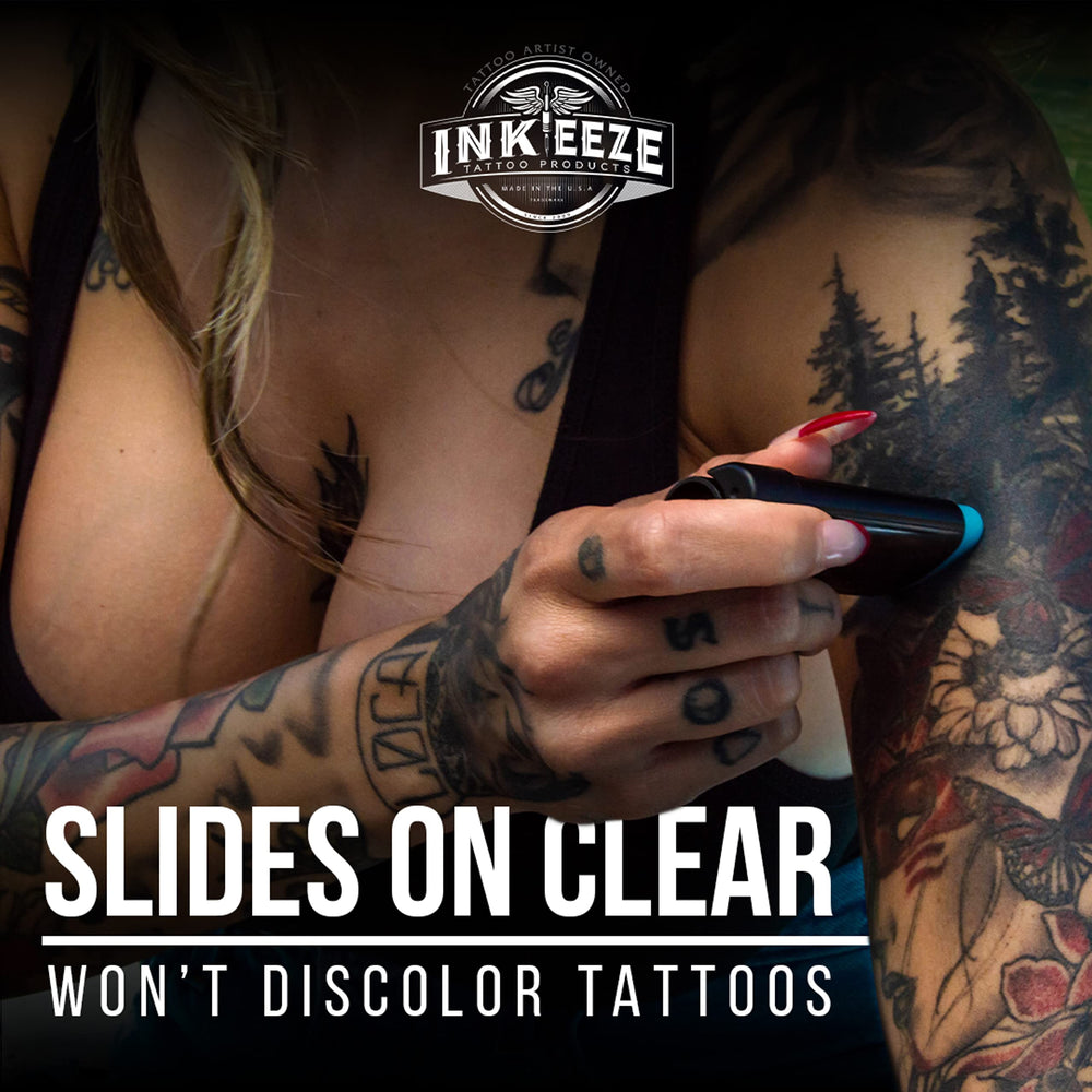 INK-EEZE lifestyle photo at beach demonstrating water-resistant sun protection