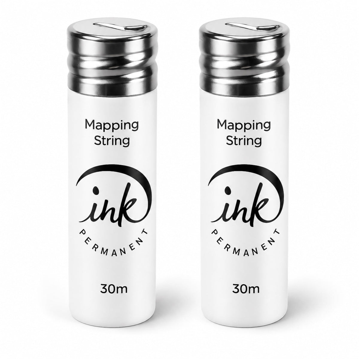Ink Permanent front view of two sealed bottles showing elegant packaging and quick access