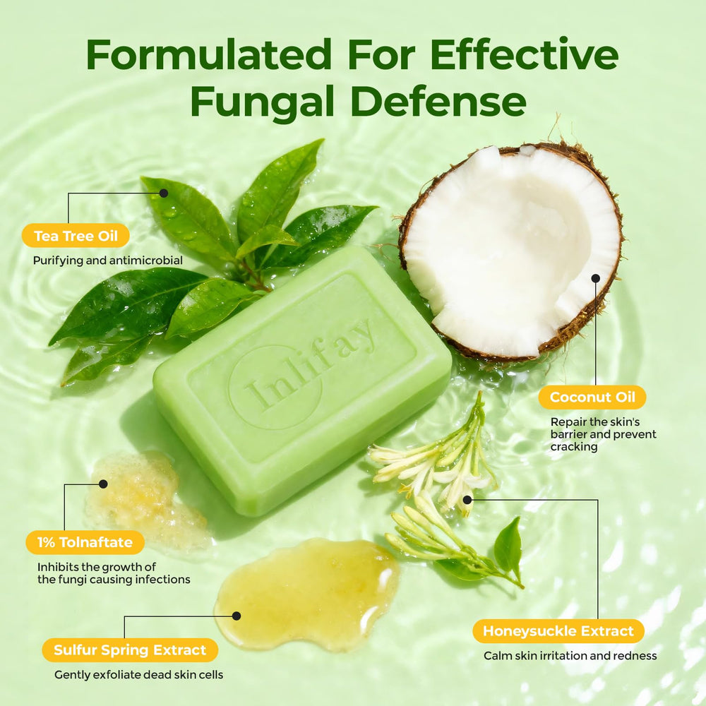 Inlifay product label showing active ingredient tolnaftate for clarity benefit