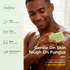 Inlifay close-up lather texture demonstrating gentle cleansing benefit