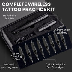 Inlumino Heart Ink magnetic case open with components organized for portable protection benefit