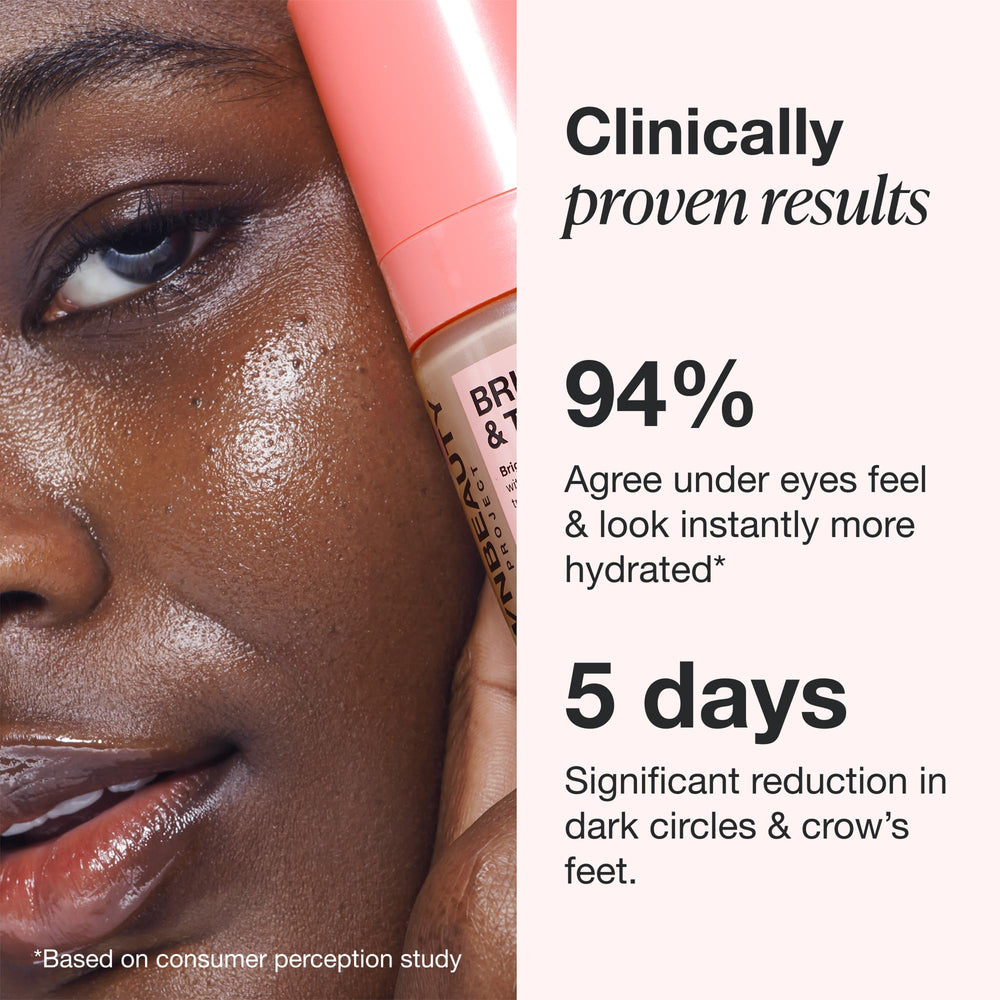 Innbeauty Project before and after illustration showing visible brightening benefit
