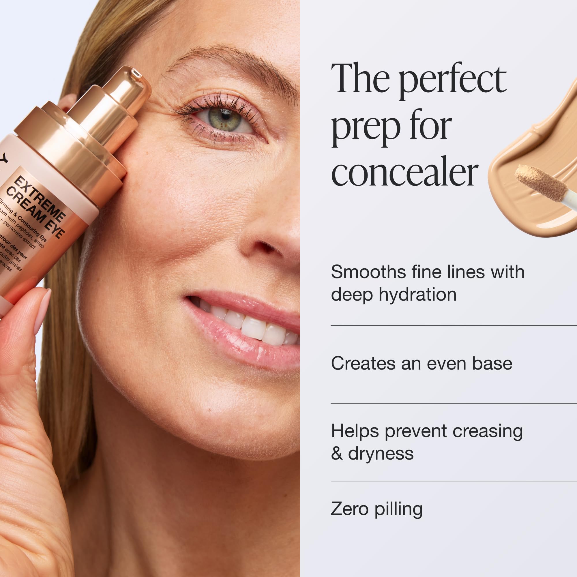 Innbeauty Project ingredients shot with peptides and snow mushroom highlighting firming