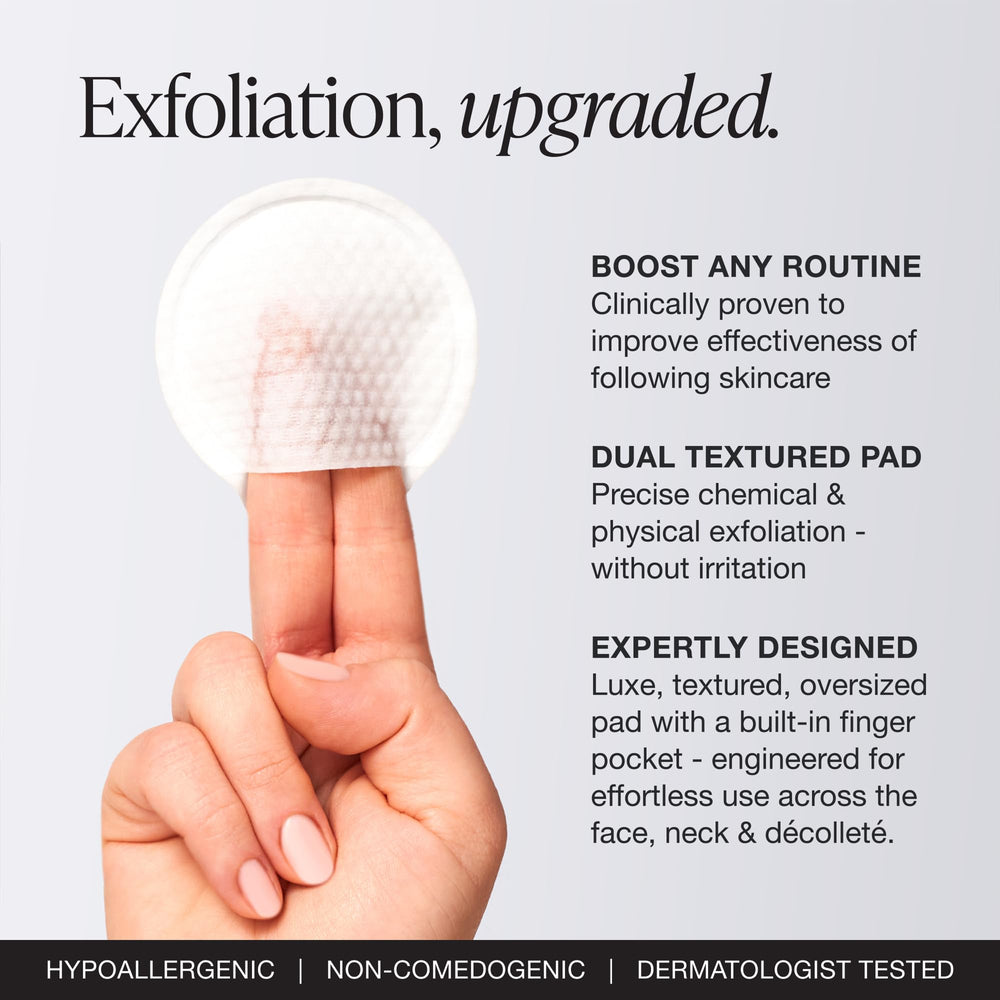 Innbeauty Project pad texture saturated with exfoliating solution for even delivery