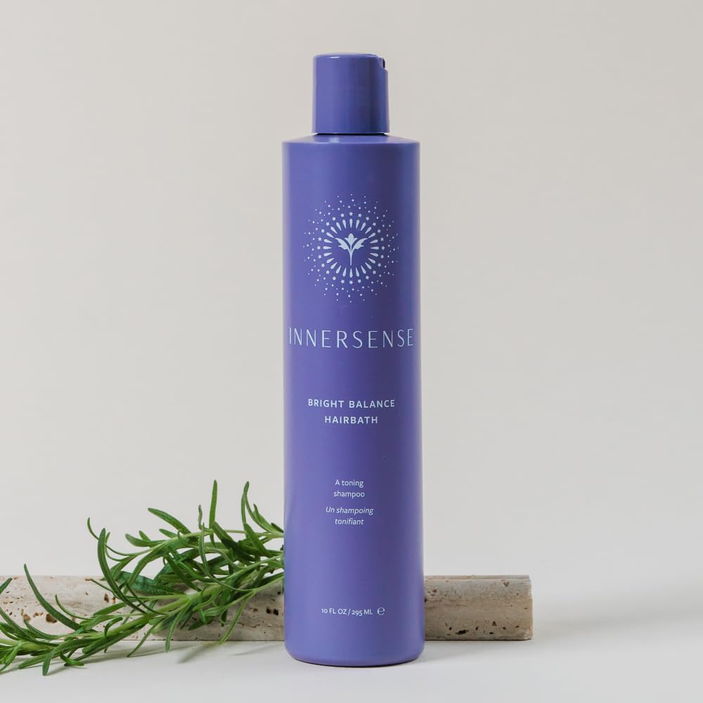 INNERSENSE bottle on bathroom shelf conveying clean beauty lifestyle