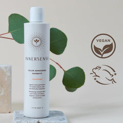 INNERSENSE creamy lather texture from shampoo illustrating gentle cleanse and softness