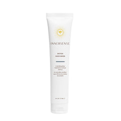 INNERSENSE detox hair mask jar front view showing clean packaging and benefits