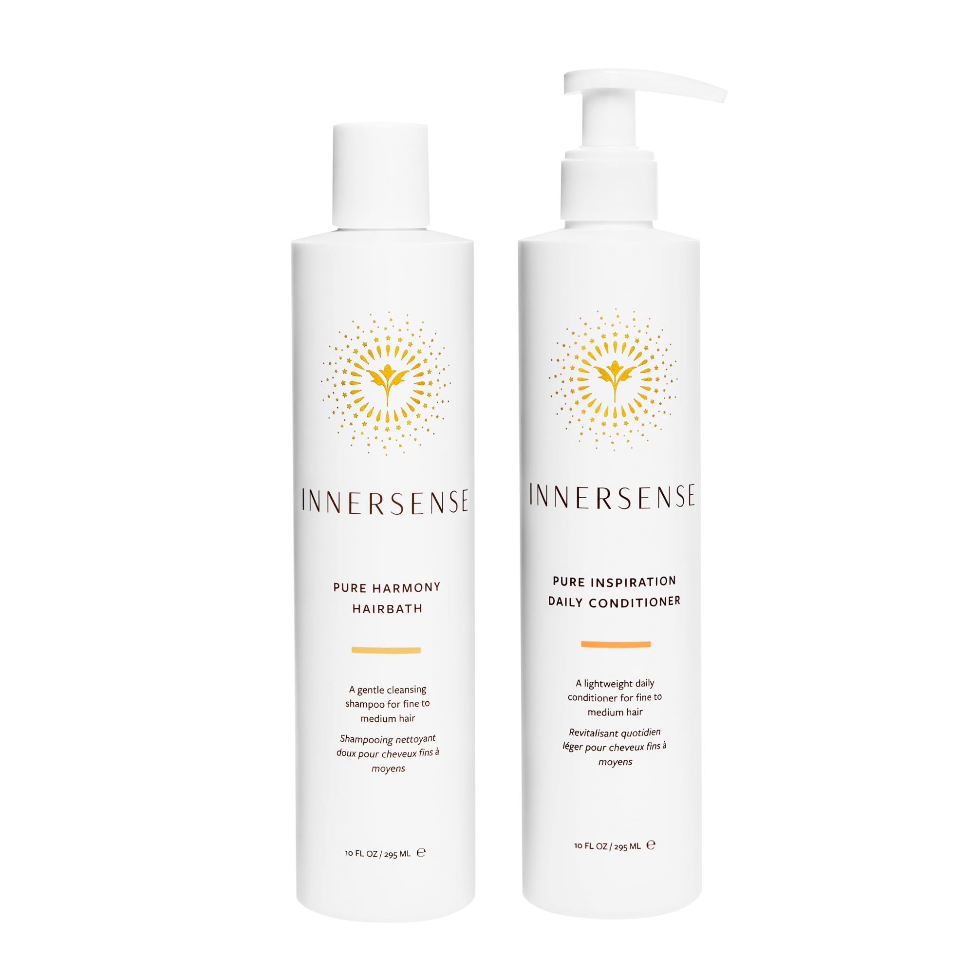 INNERSENSE front packaging showing both bottles and clear product benefits