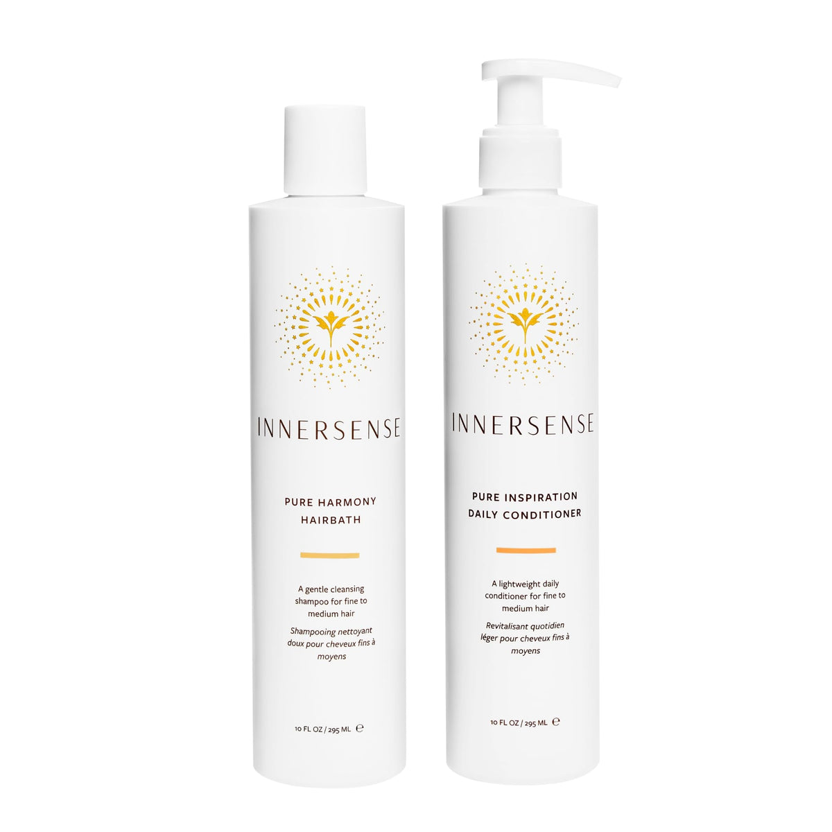 INNERSENSE front packaging showing both bottles and clear product benefits