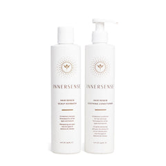 INNERSENSE front packaging of the Hair Renew Scalp Balance Duo showing product labels and benefits