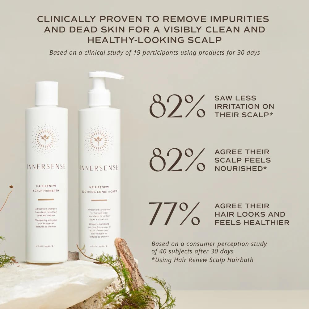 INNERSENSE green coffee bean extract close-up highlighting scalp vitality and energizing support