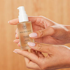 INNERSENSE oil texture pool demonstrating lightweight absorbent finish benefit