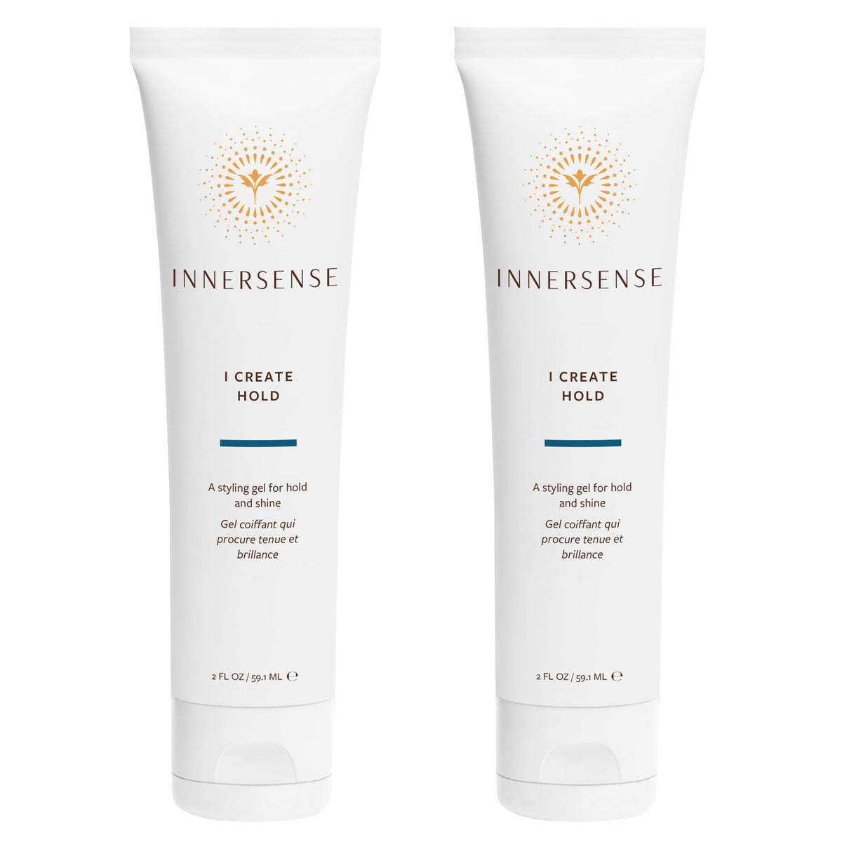 INNERSENSE front packaging showing two 2oz gel jars and product benefit