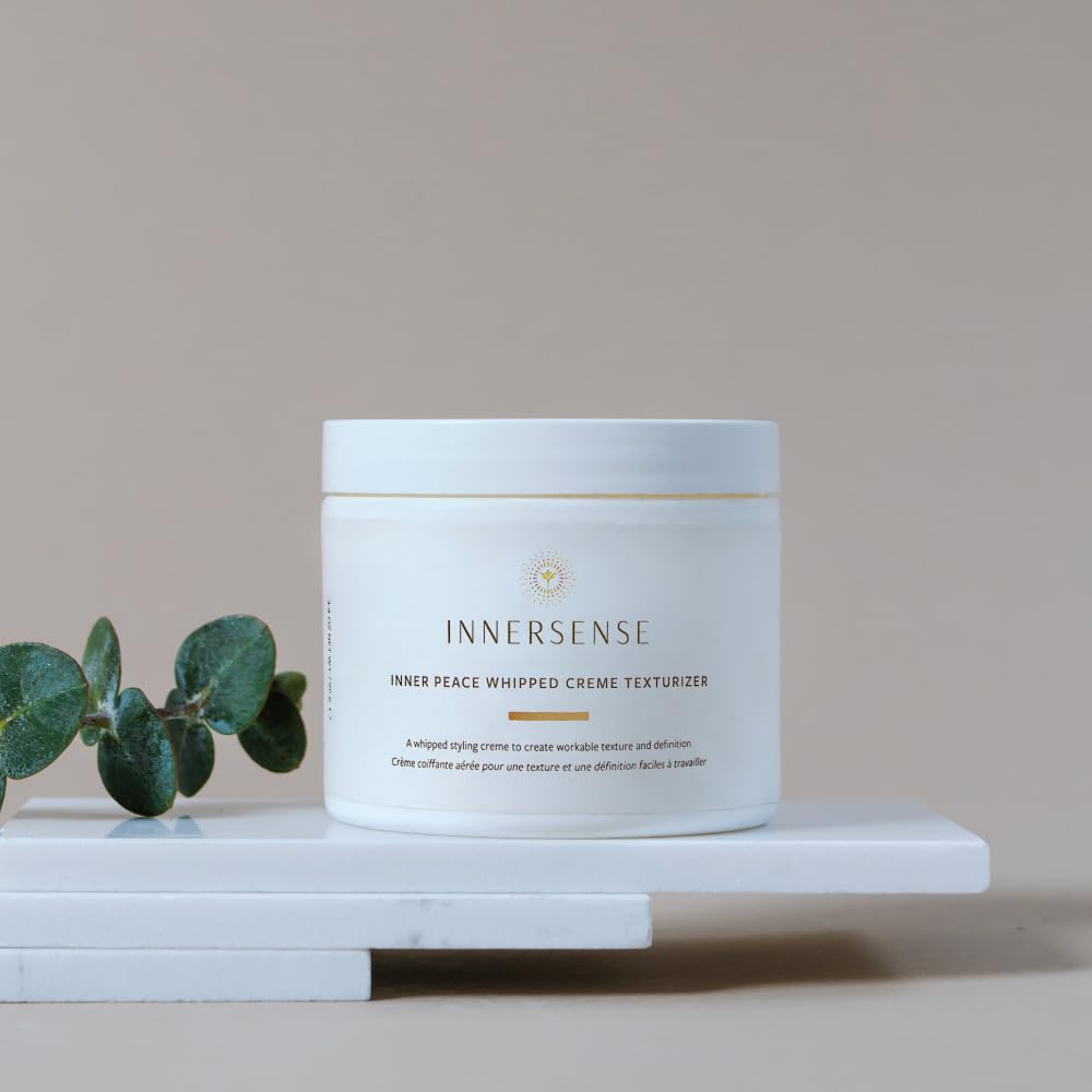 INNERSENSE jar on a bathroom shelf in a lifestyle setting conveying clean, sustainable beauty