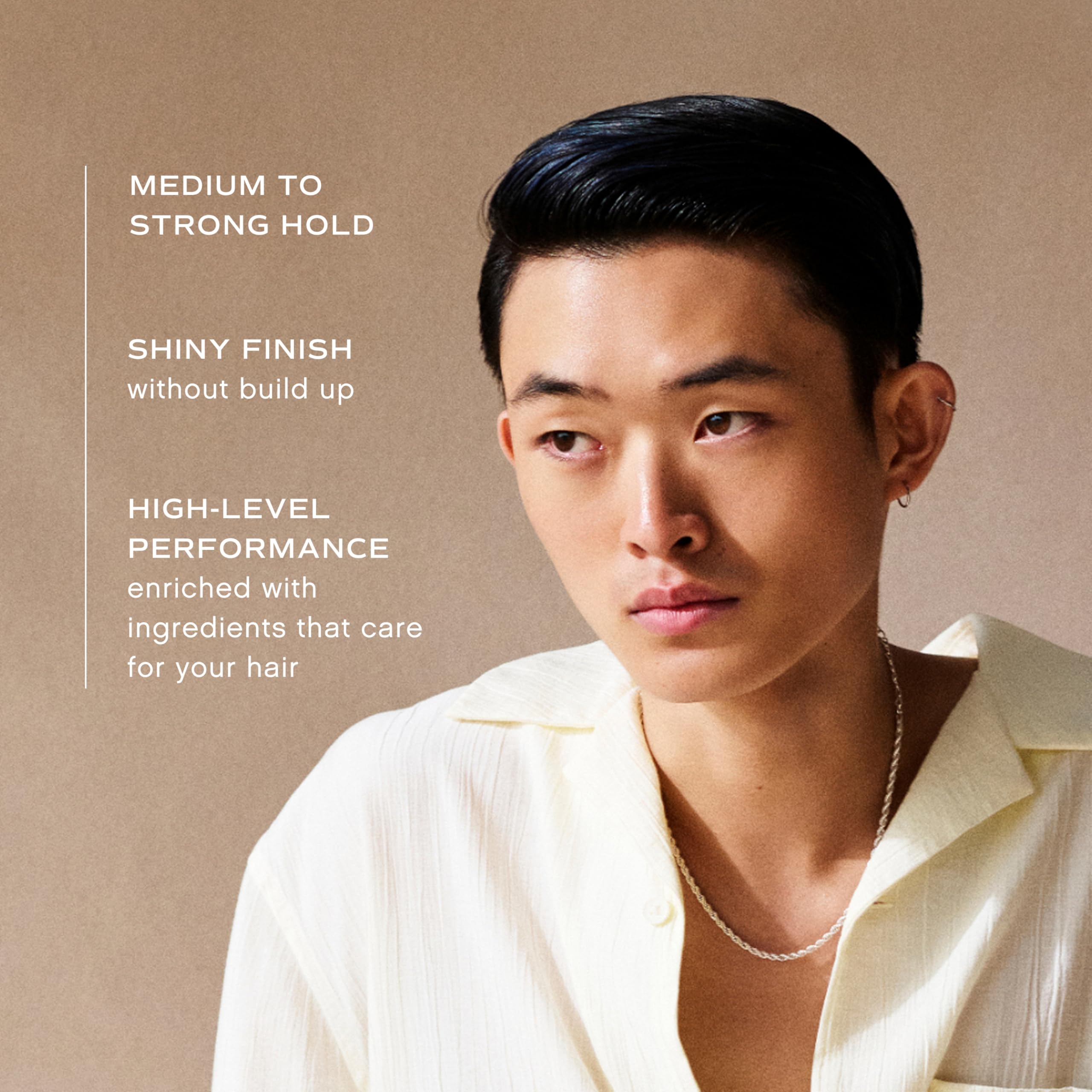 INNERSENSE pomade on hands demonstrating soft spreadability for precise application