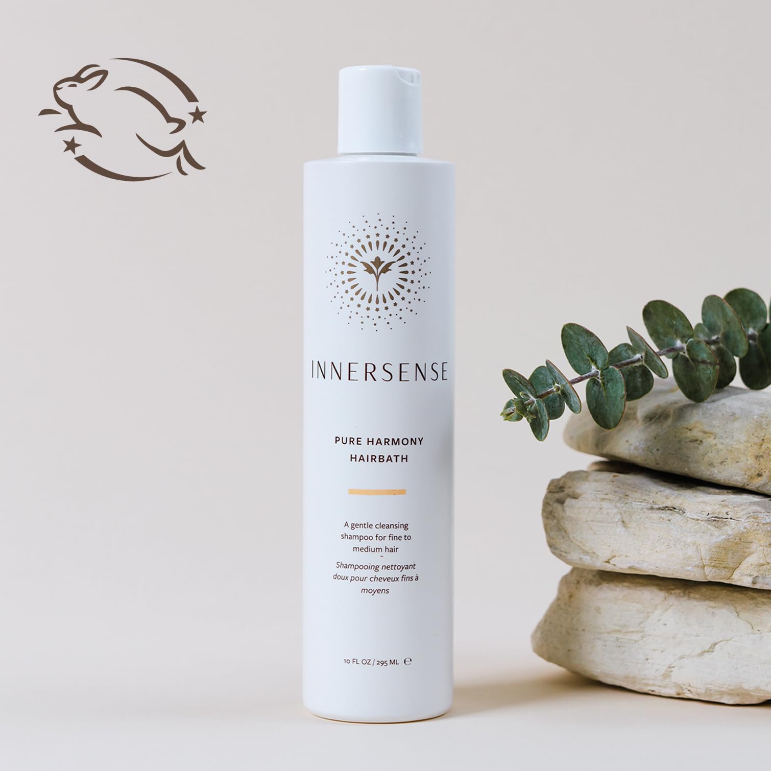 INNERSENSE shampoo lather texture closeup showing gentle creamy foam benefit