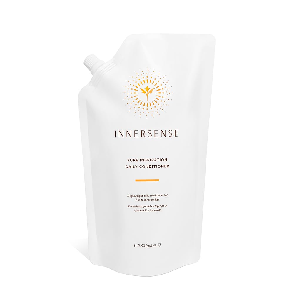 INNERSENSE front bottle showing label and organic conditioner benefits