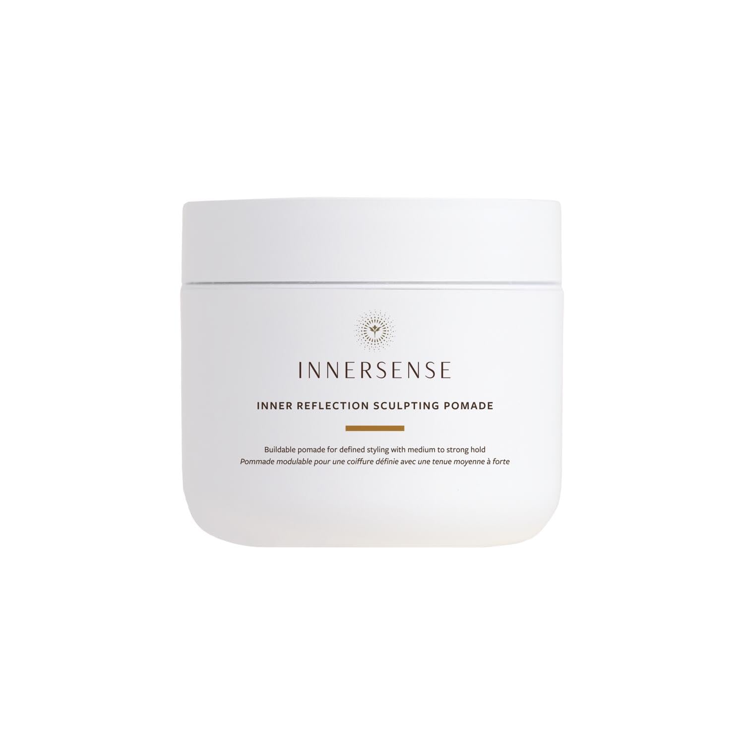 INNERSENSE front jar shot showing clean sculpting pomade and easy identification