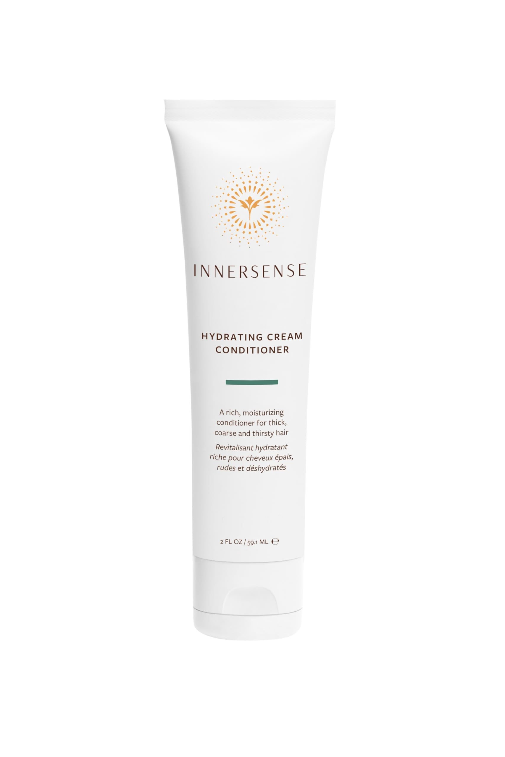 INNERSENSE Sweet Spirit Leave In dispensed on palm for lightweight hydration