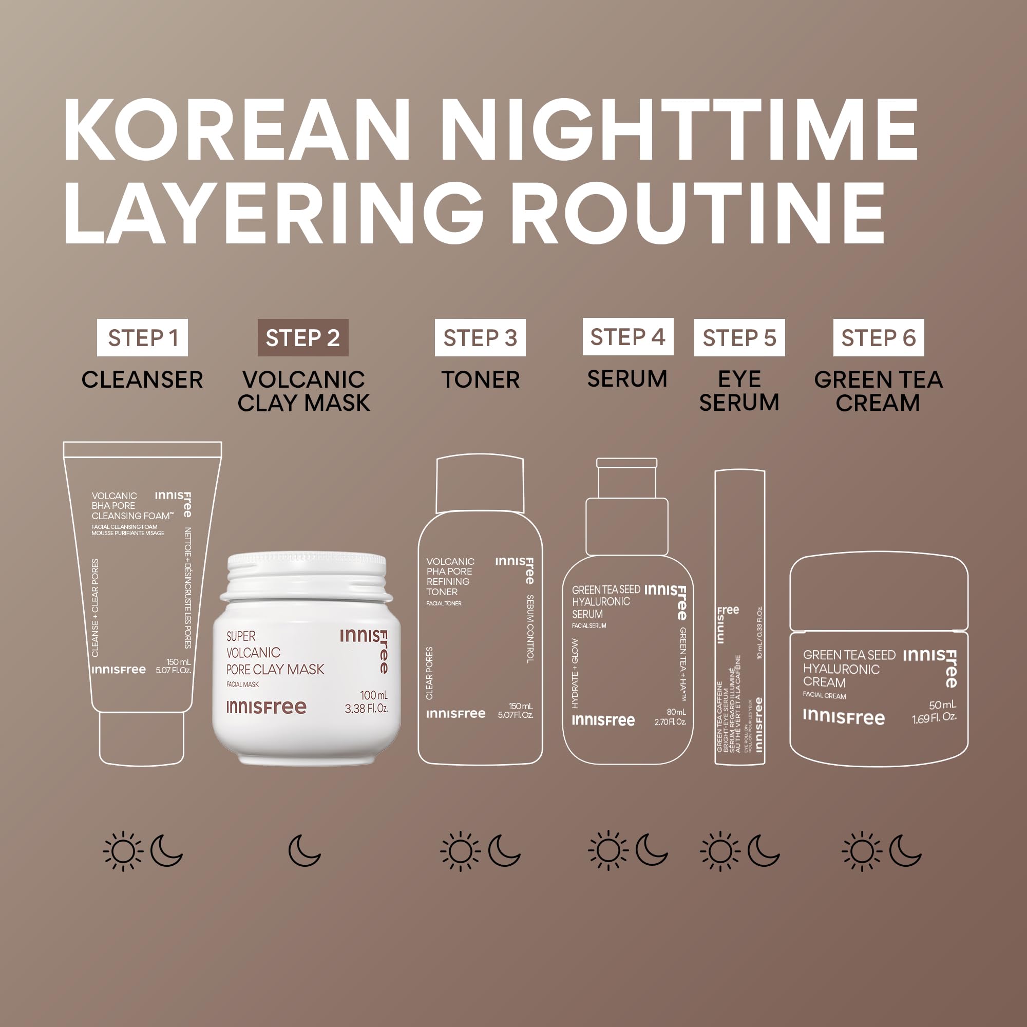 innisfree on bathroom shelf styled for routine use and visible skincare improvement benefit