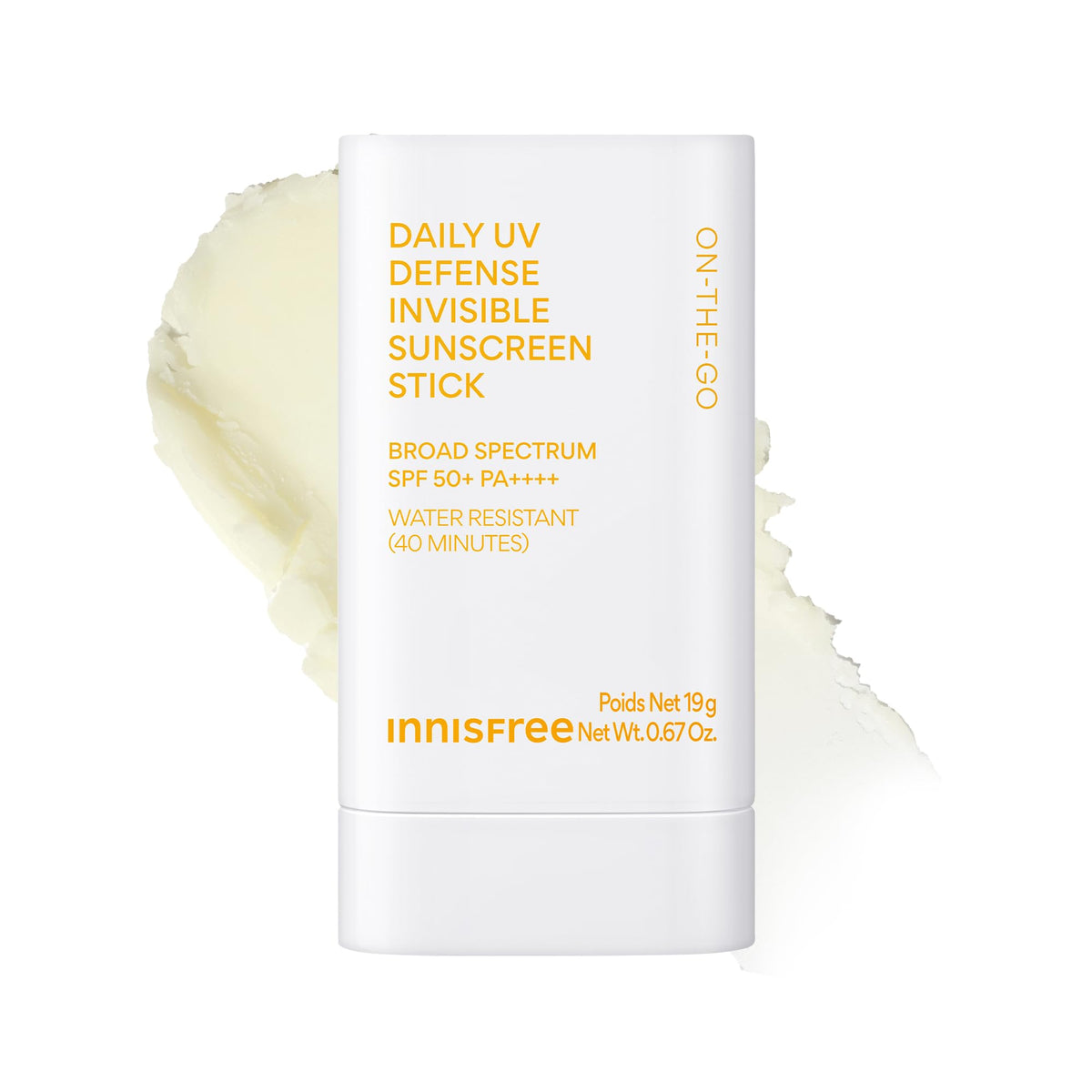innisfree front packaging showing stick and branding, convenient travel protection