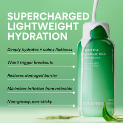 innisfree milky texture close-up showing lightweight hydration feel