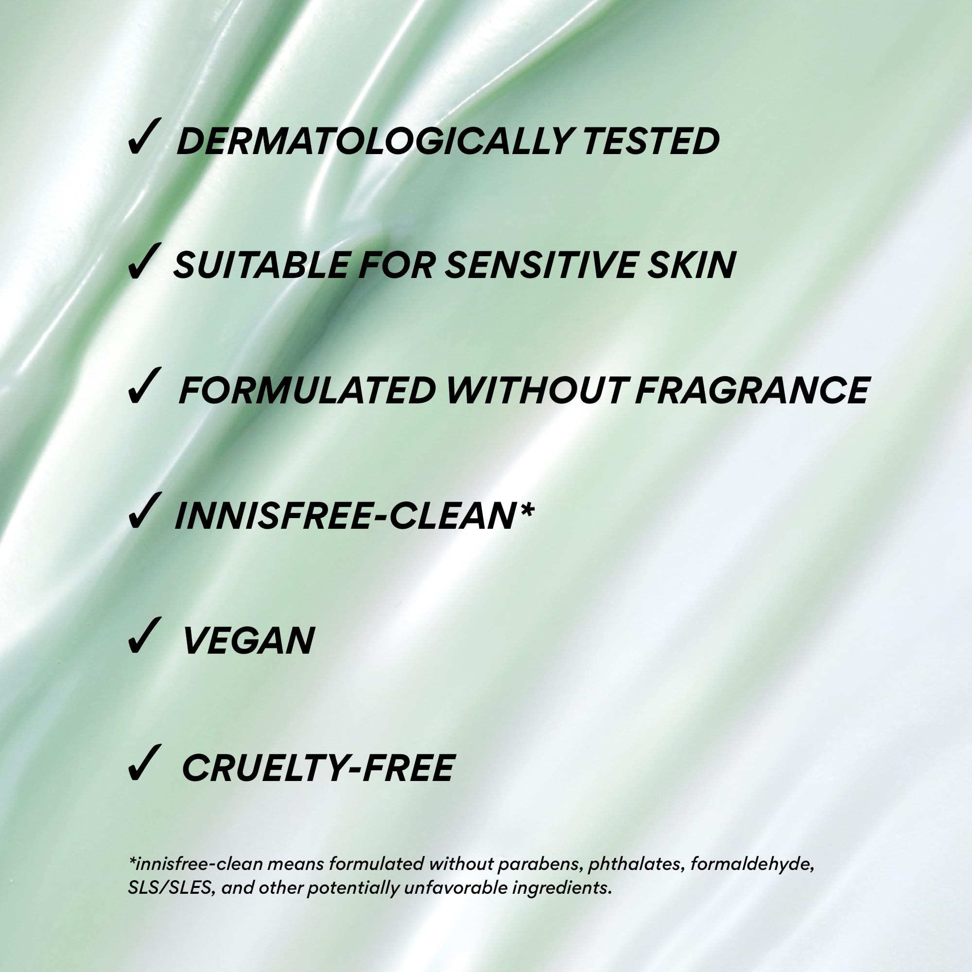 innisfree with green tea leaves highlighting key moisturizing complex and antioxidant source