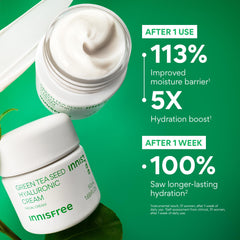 innisfree green tea seeds ingredient shot showing antioxidant-rich hydration