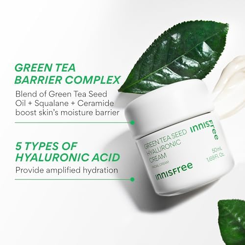 innisfree jar open showing cream consistency and barrier-support benefit